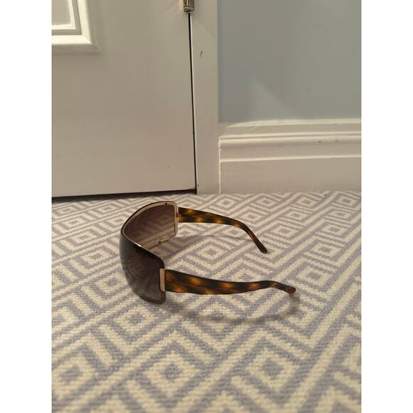 Chanel Wrap-around Tortoise Sunglasses